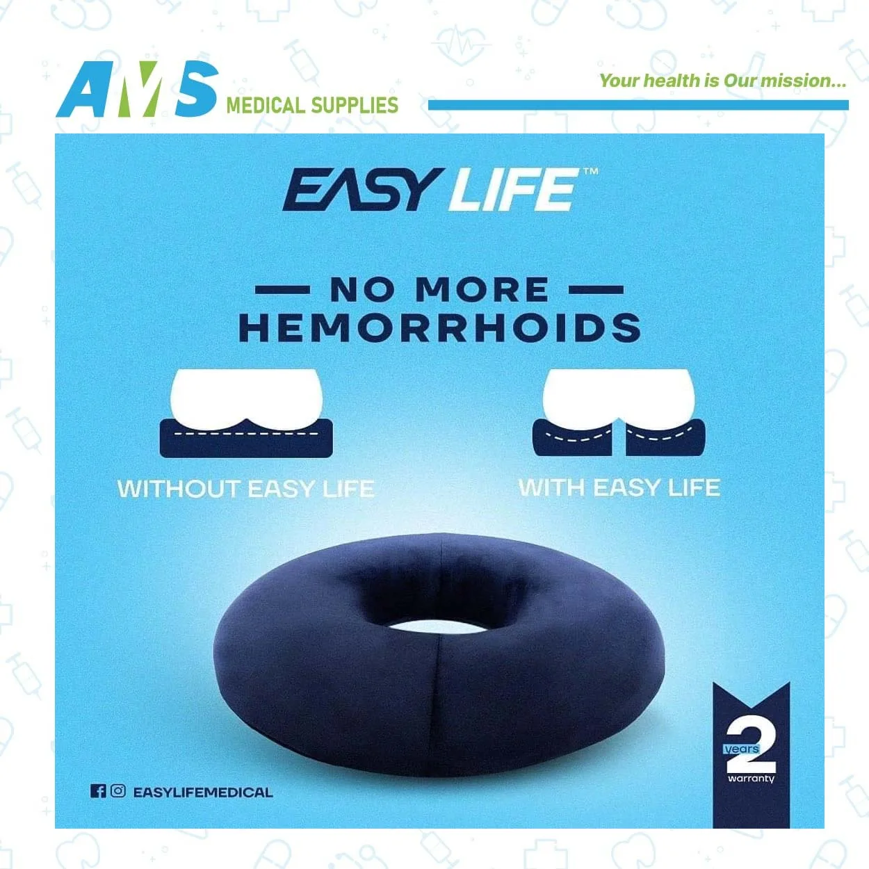 Easy Life Donut Seat Cushion Memory -4