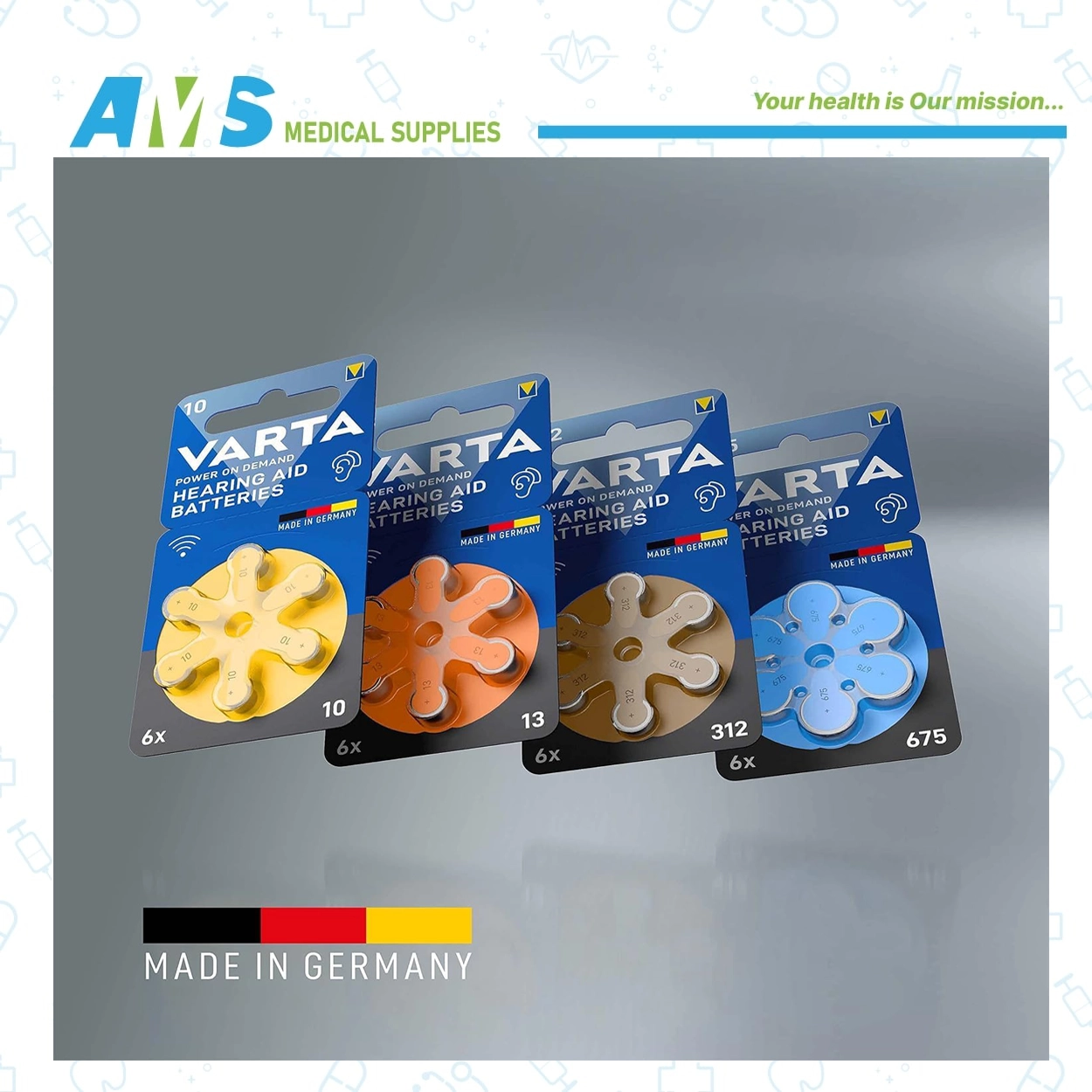 VARTA Hearing Aid Batteries 10-6