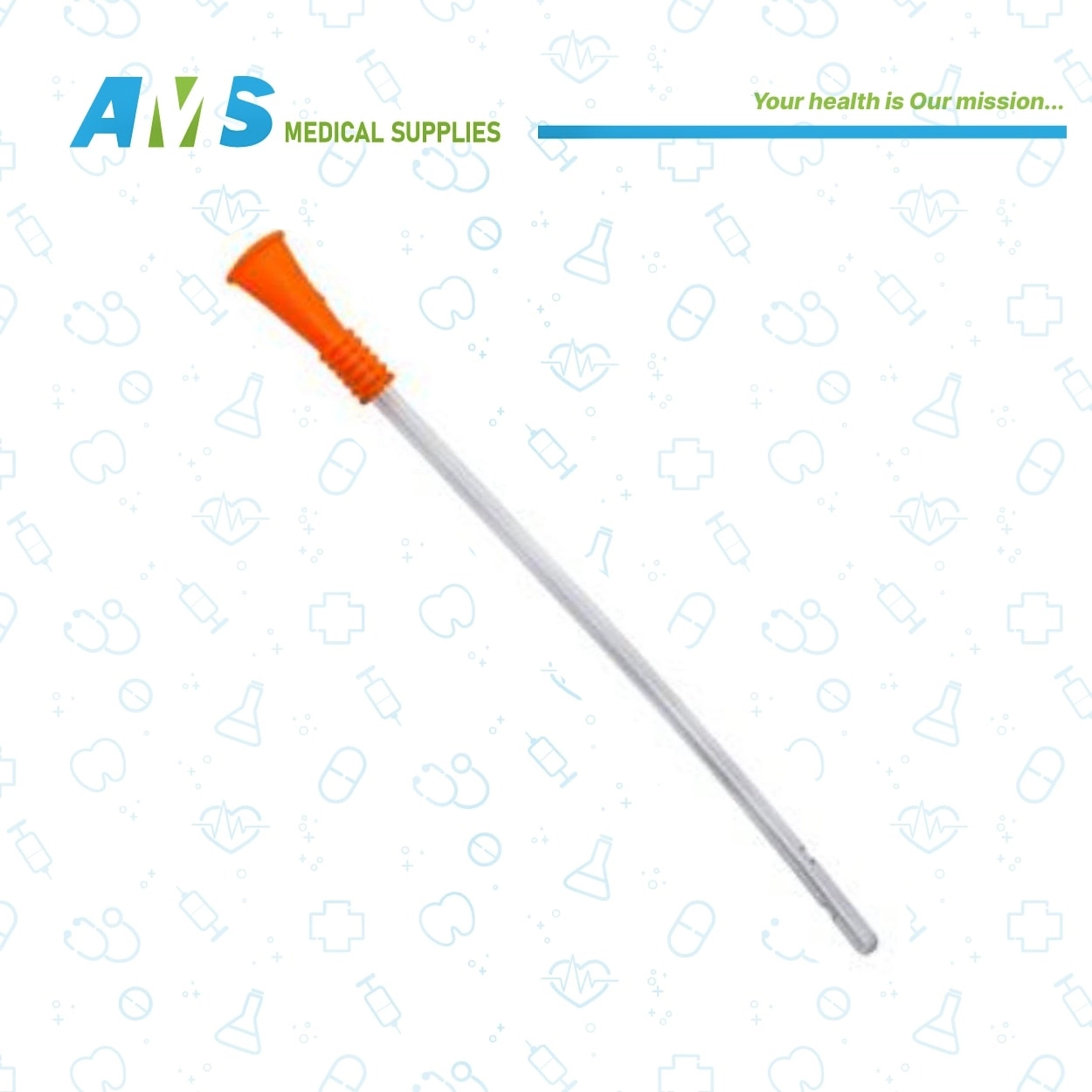Nelaton Catheter 16 FG Orange-2