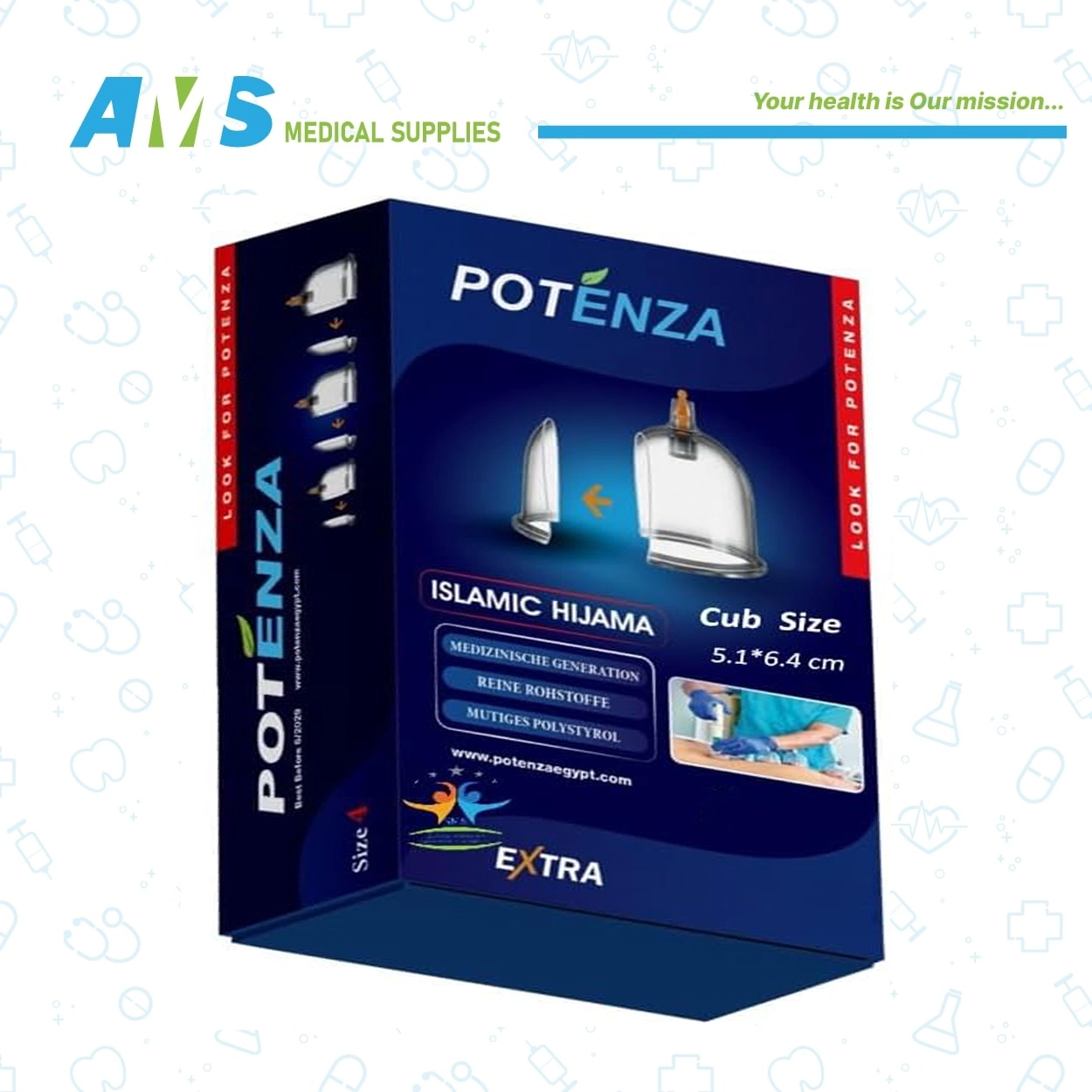 ادوات الحجامة من بوتنزا  6 قطع