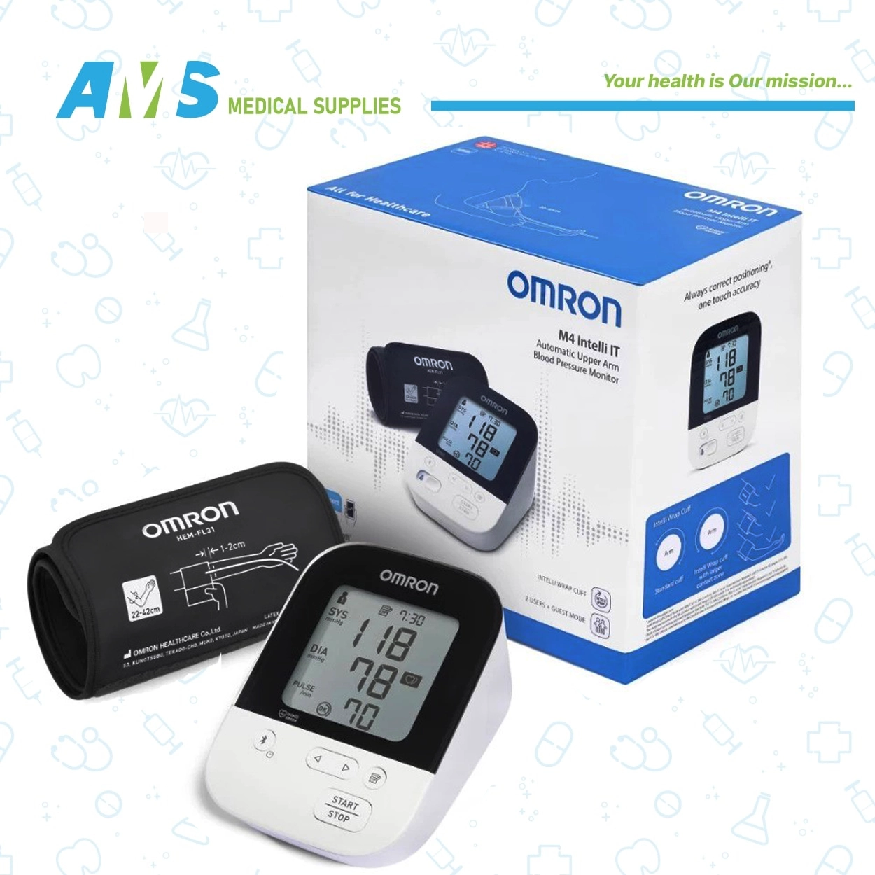 افضل سعر جهاز قياس الضغط Omron M4