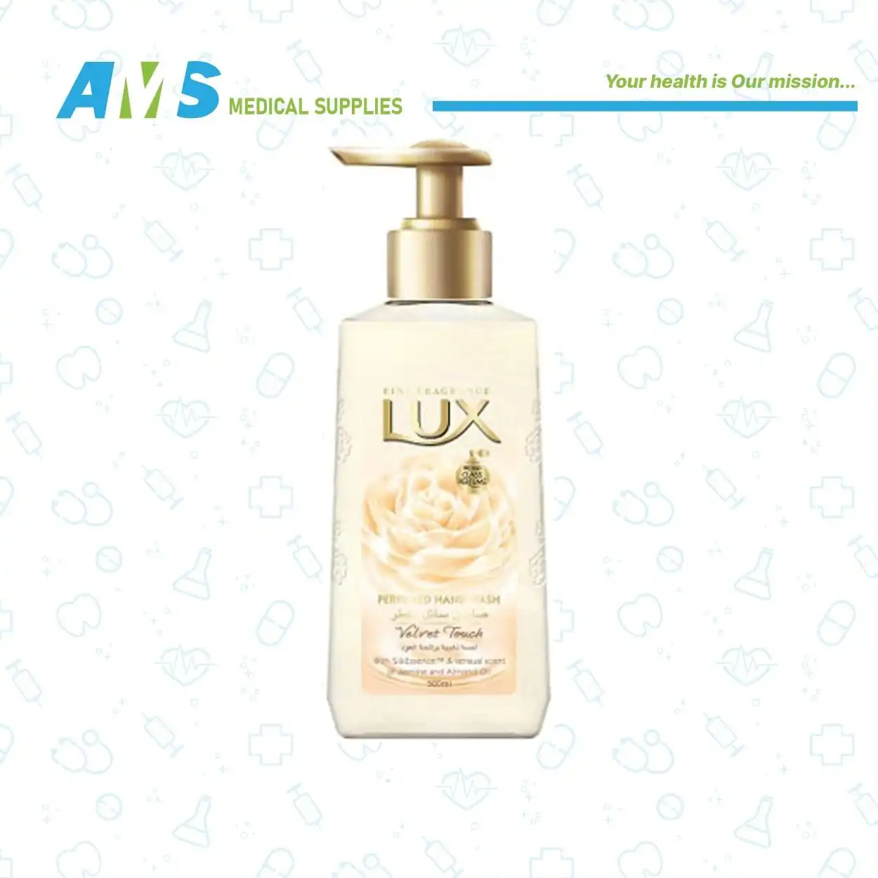 [6221155064400] لوكس صابون سائل لليدين معطر بلمسة مخملية 500 مل